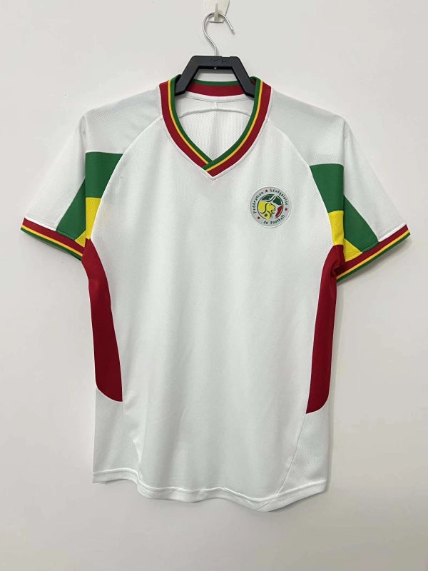 02 season Senegal White away retro Fan version