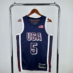 2024 USA  national team dark blue 5 Edwards
