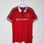 9899 season Manchester United home retro Fan version