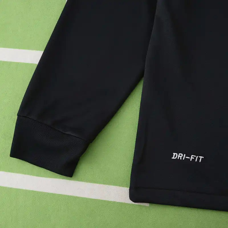 1213 season Santos FC black Long sleeved retro Fan version