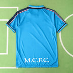 9798 season Manchester City F.C. home retro Fan version