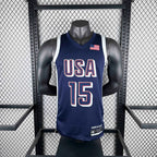 2024 USA national team dark blue 15 Booker