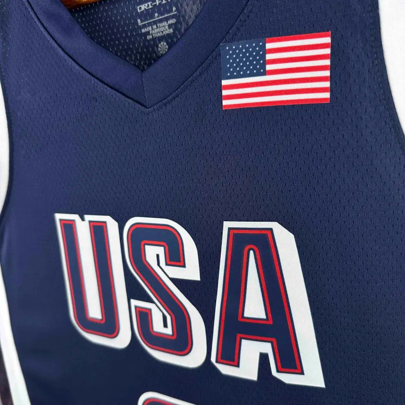 2024 USA national team  dark blue 4 Curry