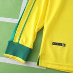 1998 retro Brazil home Long sleeved retro Fan version