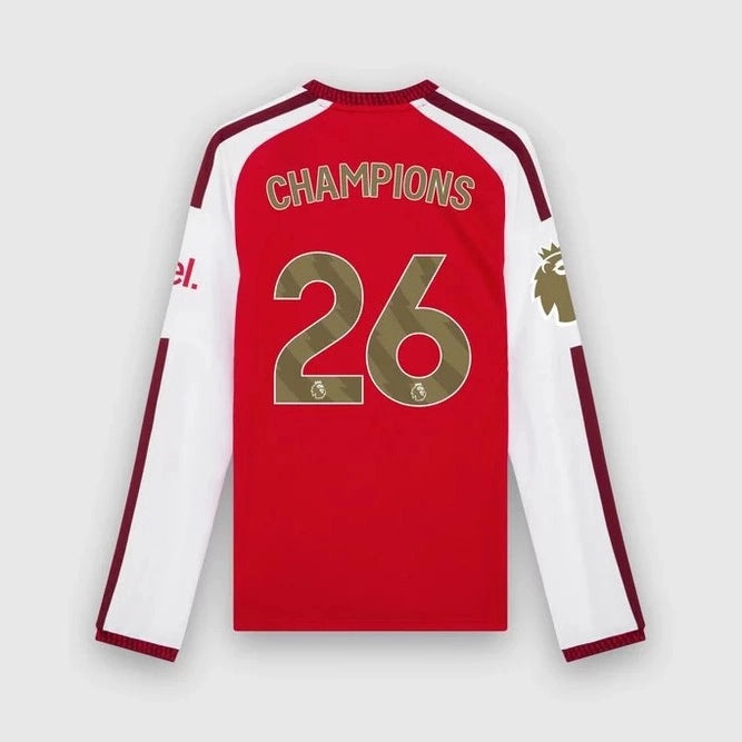 2627 season Arsenal Premier League Champions Long Sleeve Home Shirt