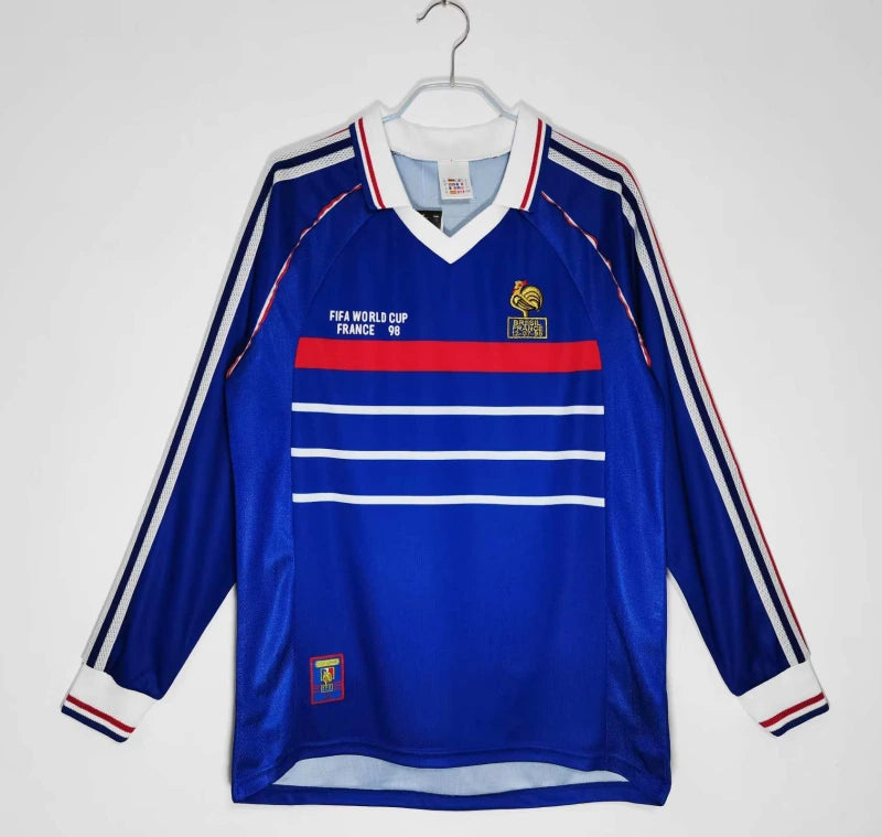 1998 season French home Long sleeved Retro Fan version