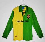9294 season Manchester United away Long sleeved Retro Fan version