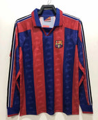9697 season Barcelona Home Long Sleeved  retro Fan version