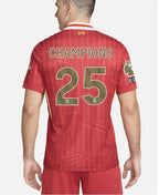 Liverpool FC Champion Jersey +Golden champion logo Fan Version