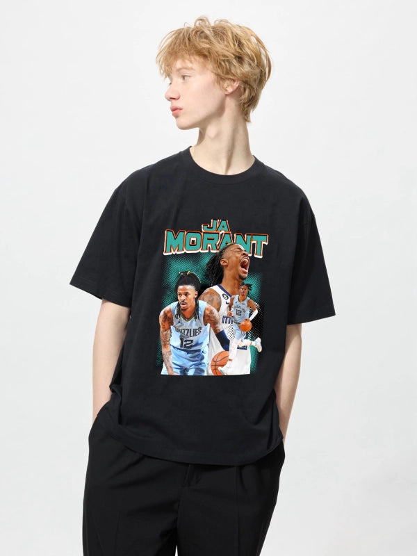 JA MORANT Vintage t-shirt   2505B036