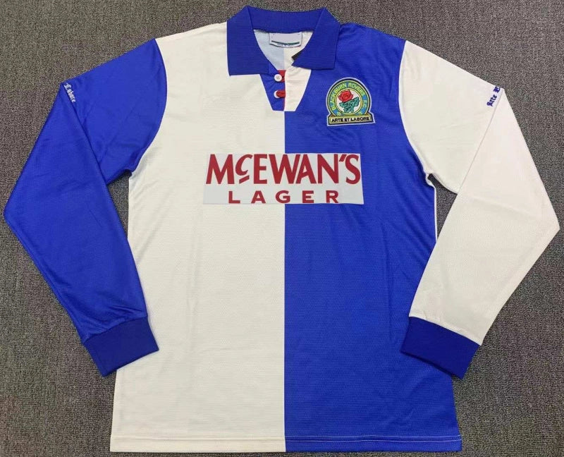 9495 season Blackburn Home Long Sleeved retro Fan version