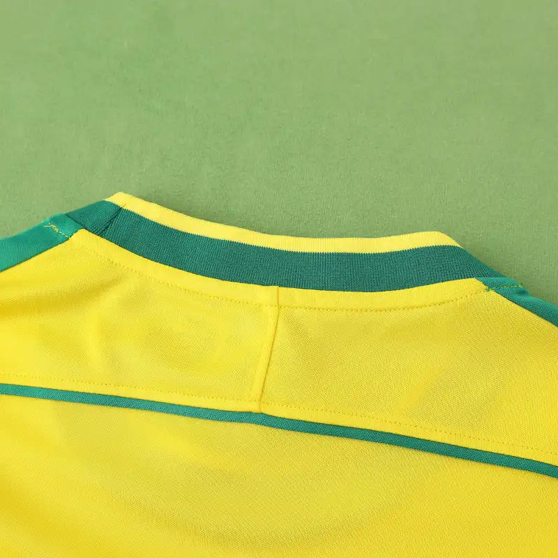 1998 season Brazil home Long sleeved retro Fan version