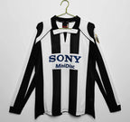 9798 season Juventus Home Long sleeved Retro Fan version