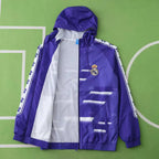 9596 Real Madrid CF purple Hooded windbreak