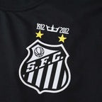 1213 season Santos FC black Long sleeved retro Fan version