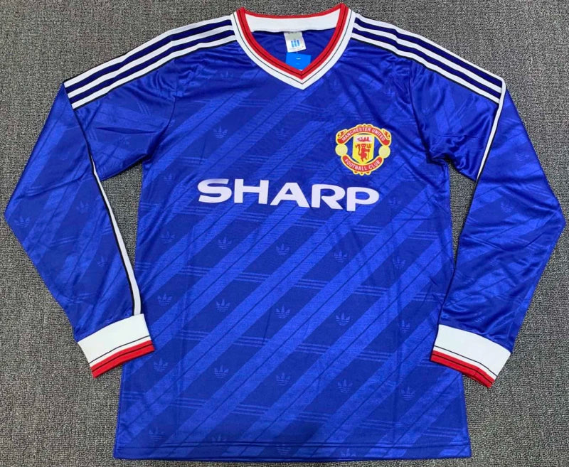 8688 season Manchester United away long sleeved retro Fan version