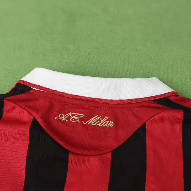 0910 season A.C. Milan home Long sleeve retro Fan version