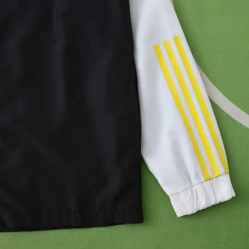 2526 Real Madrid CF black Hooded windbreak