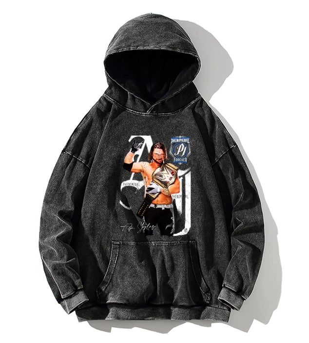 AJ STYLES Vintage t-shirt  2506B001