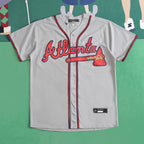 MLB atlanta braves grey 13NO