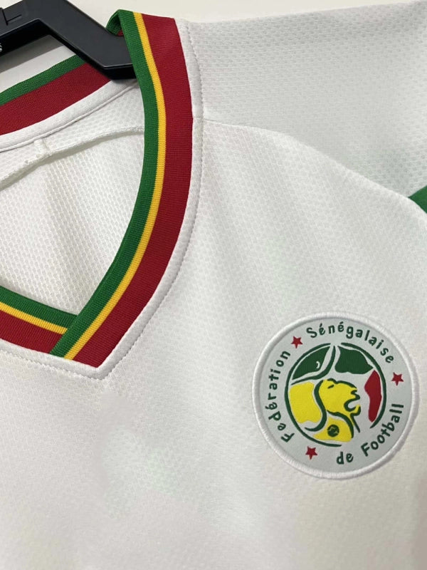 02 season Senegal White away retro Fan version