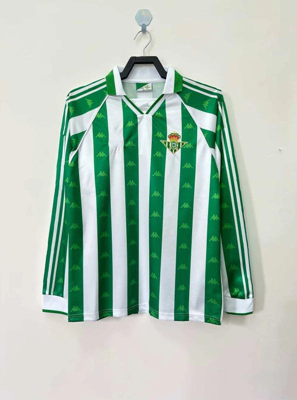 9597 season Real Betis Home Long Sleevesd retro Fan version