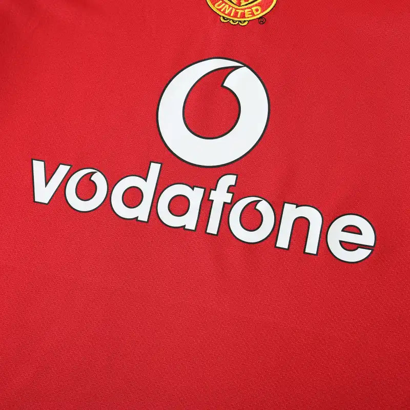 0405 season Manchester United F.C. home Long sleeved retro Fan version