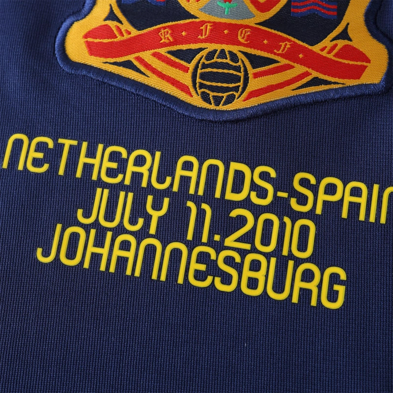 2010 UEFA Spain away Long sleeved retro Fan version