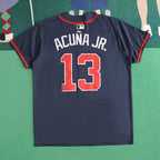 MLB atlanta braves navy blue13NO