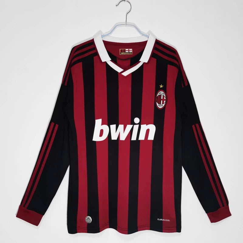 0910 AC Milan home Long sleeved Retro Fan version