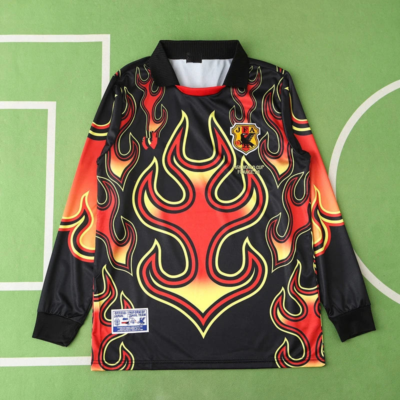 1998 season Japan Goalkeeper long sleeved retro Fan version