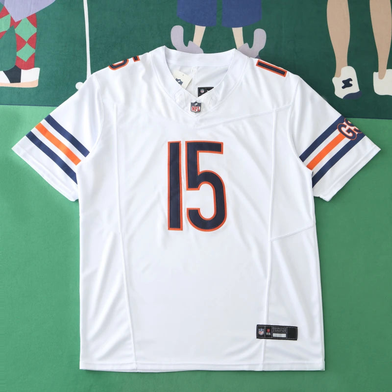 2425  Chicago Bears white 3th generation 15#ODUNZE