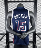 2024 USA national team dark blue 15 Booker