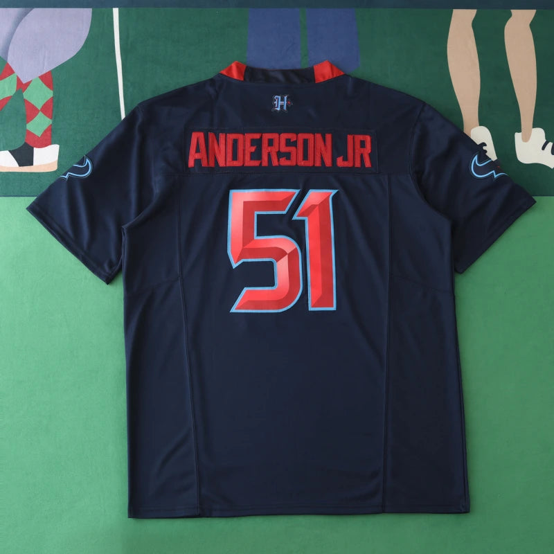 2425 Houston Texans dark blue 3th generation  51#ANDERDON JR