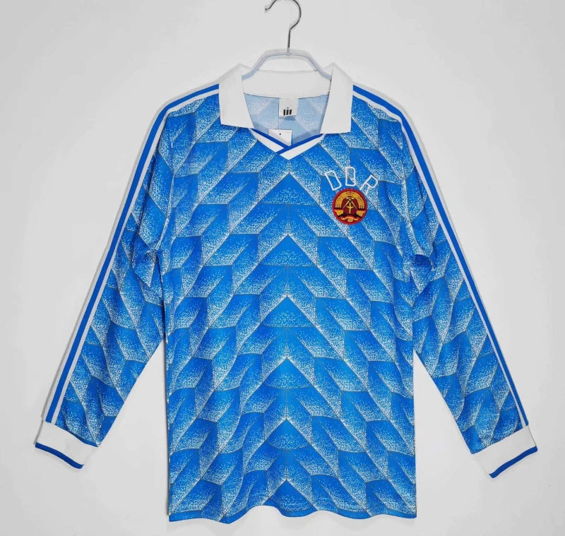 1988 season East Germany home Long sleeved Retro Fan version