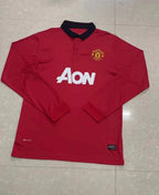 1314 season Manchester United Home Long sleeved retro Fan version