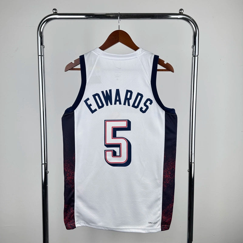 2024 USA national team white 5 Edwards