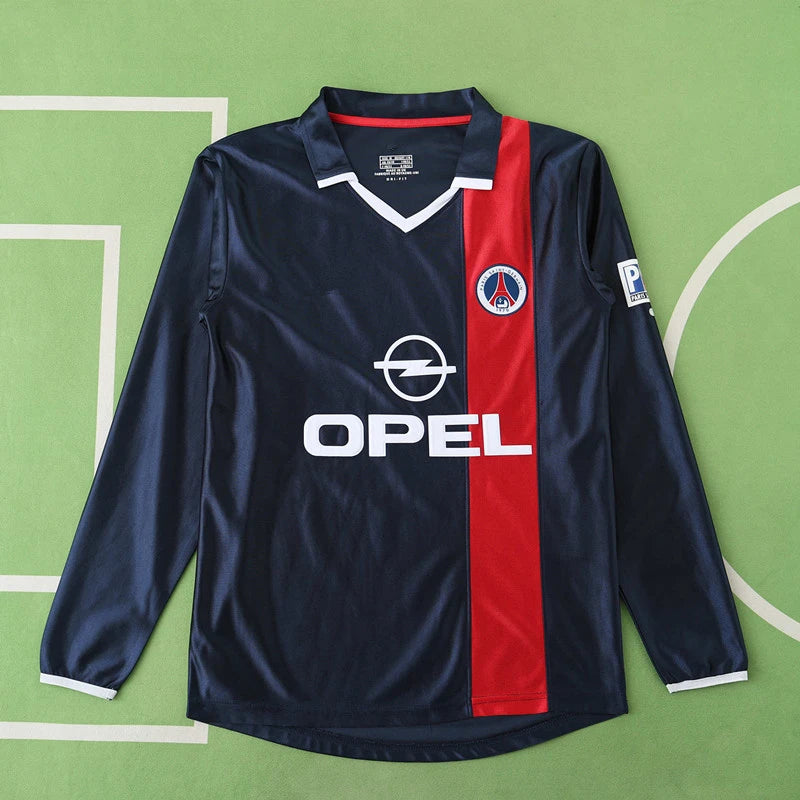 2001 season Paris Saint-Germain F.C. home Long sleeved retro Fan version