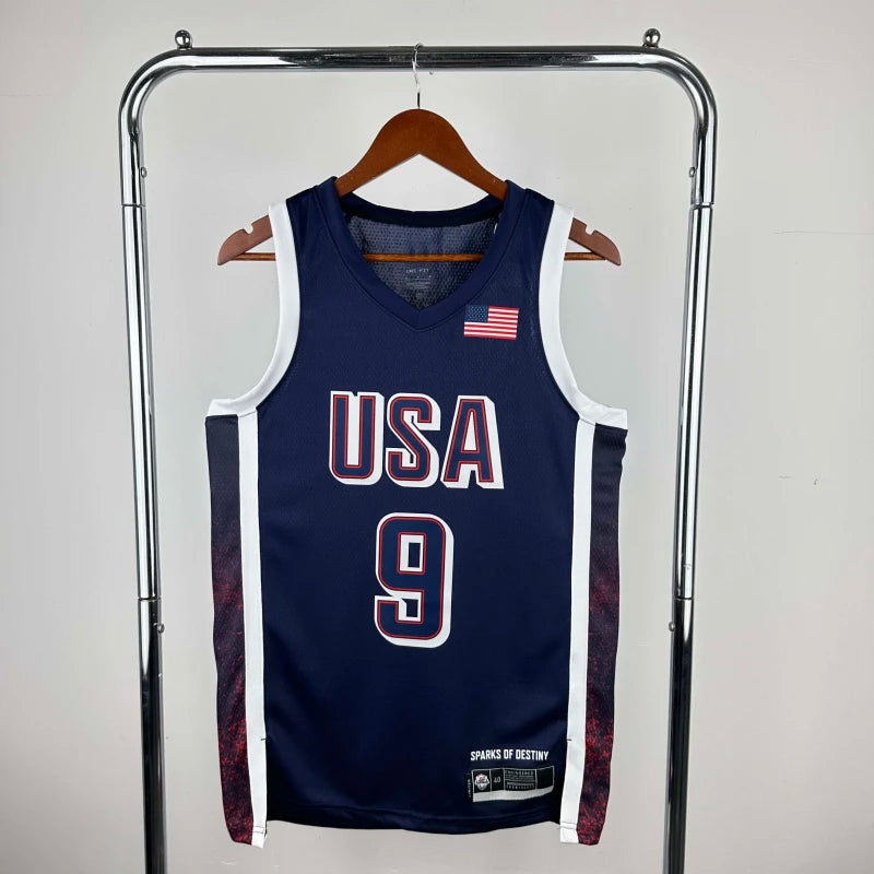 2024 USA national team dark blue 9 Halliburton