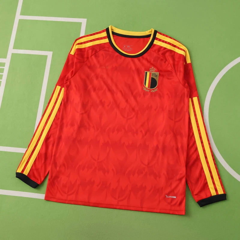 2026 FIFA World Cup Belgium home Long sleeve Fan version
