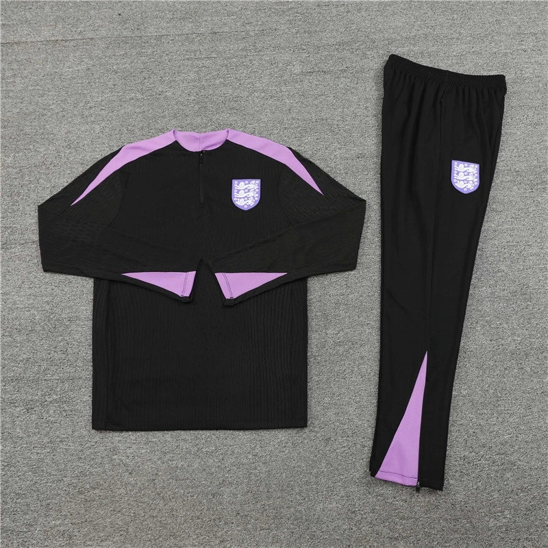 2425 England black Training suit set Player version
