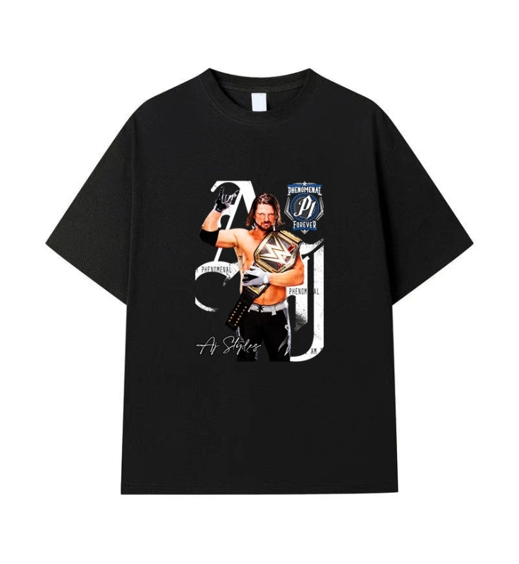 AJ STYLES Vintage t-shirt  2506B001
