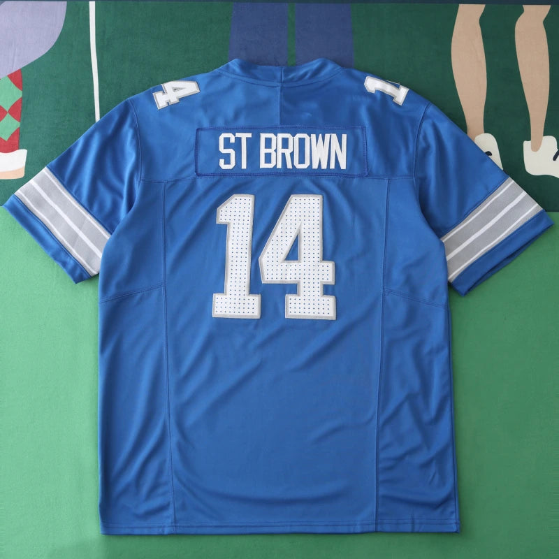 2425 Detroit Lions blue 3th generation 14#ST BROWN