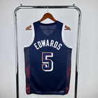 2024 USA  national team dark blue 5 Edwards