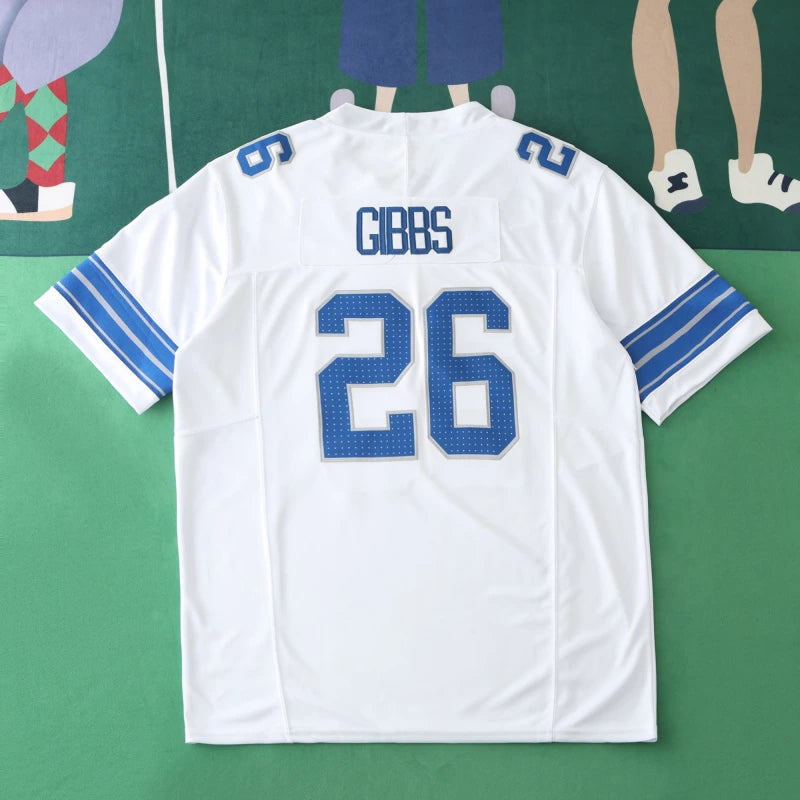 2425 Detroit Lions white 3th generation 26#GIBBS