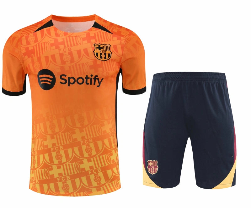 2425 FC Barcelona / Barça Training clothes suit Short sleeve Fan version