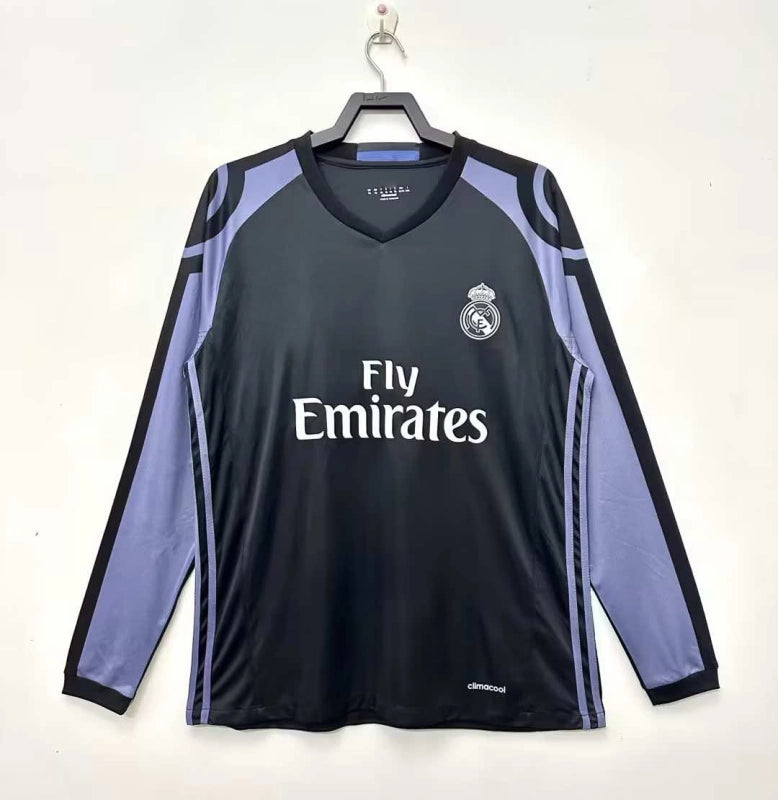 1617 season Real Madrid third Long sleeved retro  Fan version