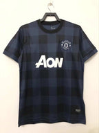 1314 season Manchester United away Black retro  Fan version
