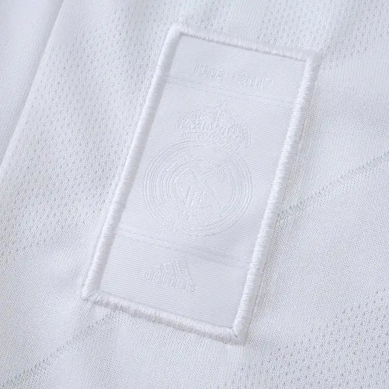 1718 season Real Madrid CF home Long sleeved Kids kit