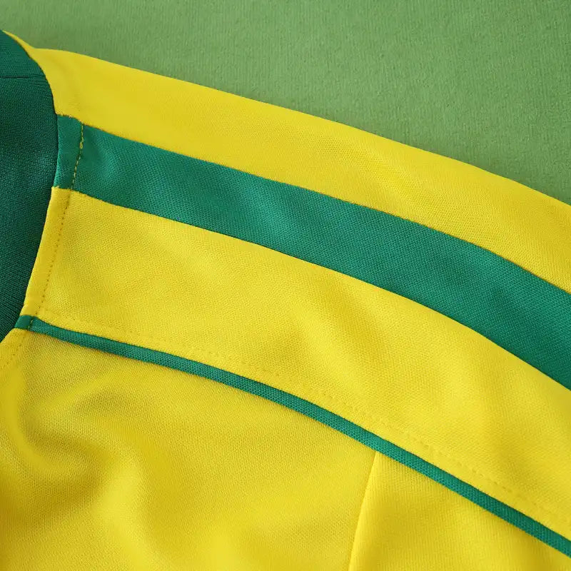 1998 retro Brazil home Long sleeved retro Fan version